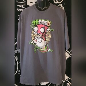 Teefury-Deadpool/Invader Zim-"Tacos!!-Size 3XL